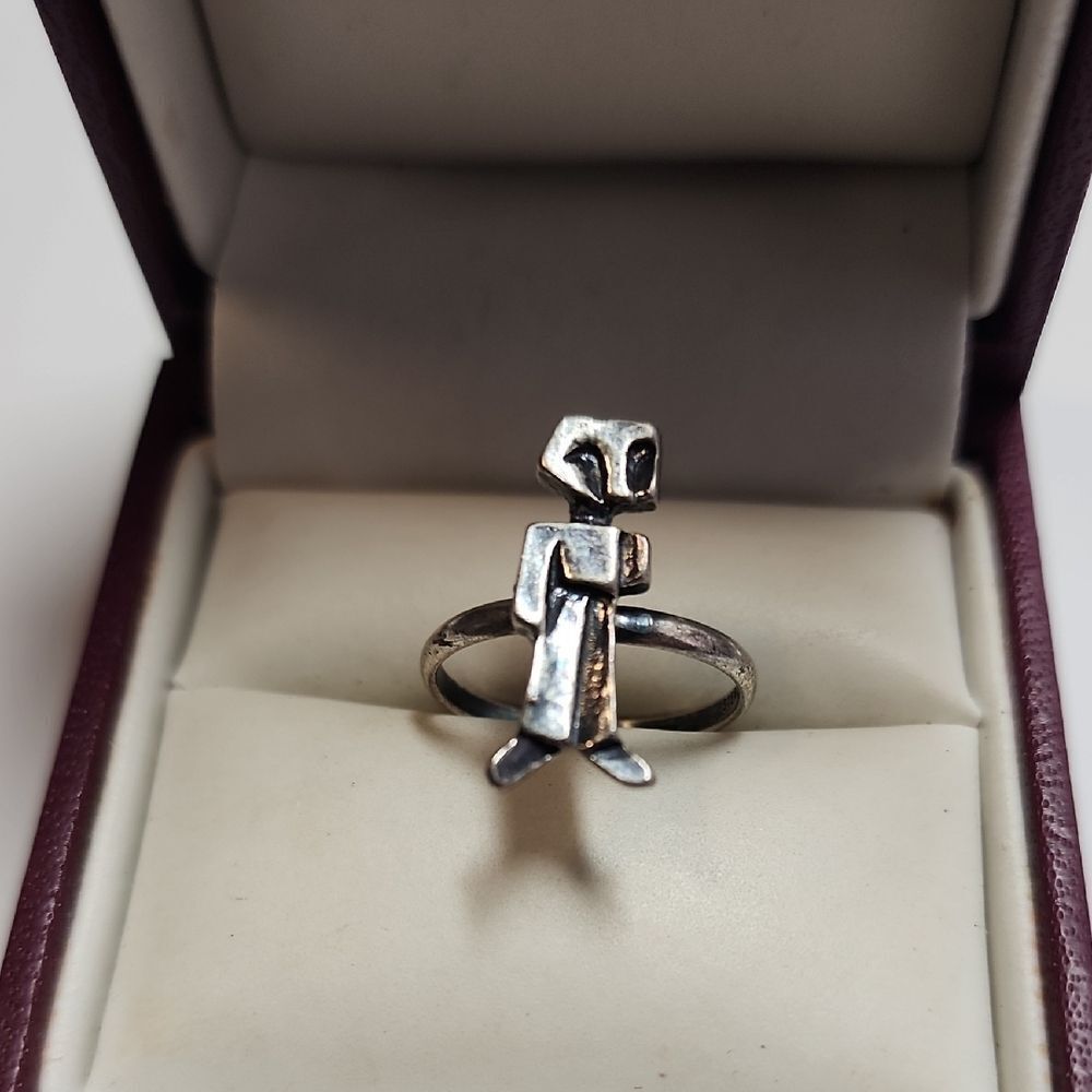 Sterling Silver Alien Ring Adjustable - image 1